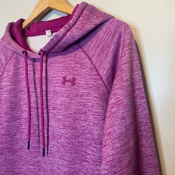Under Armour Storm Fleece Gold Gear Fuchsia Hoodie Large - Picture 2 of 5